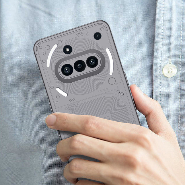 Mobizang Double Dip Full 360 Protection Back Case Cover for Nothing Phone 3A 5G (Grey)