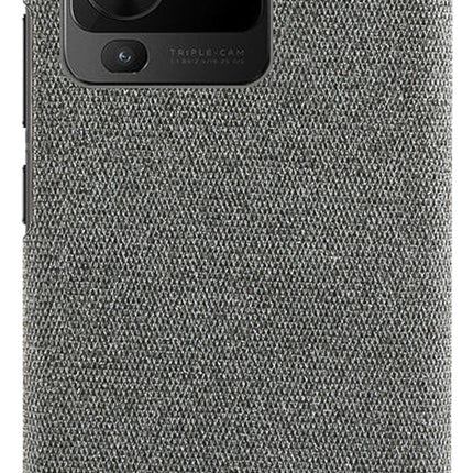 Mobizang Woven Soft Fabric Case for VIVO V25 PRO (5G) Back Cover, Shock Protection Slim Hard Anti Slip Back Cover (Grey)