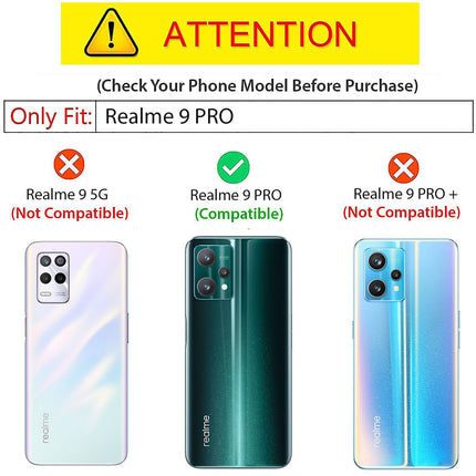 Woven Soft Fabric Case for Realme 9 Pro Back Cover, Shock Protection Slim Hard Anti Slip Back Cover (Blue)