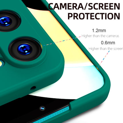 Mobizang Matte Lens Protective Shockproof Flexible Back Cover for Realme 10 Pro Case | Slim Silicone with Soft Lining Shockproof Full Body Bumper (Green)