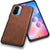 Tux Back Case for Mi 11X / Mi 11X PRO , Slim Leather Case with Soft Edge Shockproof Back Cover (Brown)