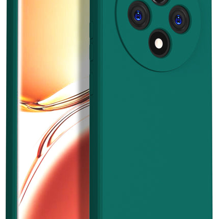 Mobizang Matte Protective Lens Flexible Back Cover for Oppo F27 Pro / Oppo F27 Pro Plus | Slim Silicone with Soft Lining Shockproof Full Body Bumper Case (Green)