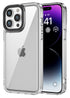 Mobizang Warrior Acrylic Clear Back Cover For Apple iPhone 16 Pro Max | Slim Shockproof [Military Grade Protection] Hybrid Bumper Case (Clear Sides)