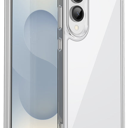 Mobizang Unicorn Acrylic Clear Back Cover For Samsung Galaxy S25 Edge | Slim Shockproof [Military Grade Protection] Hybrid Bumper Case (Clear Sides)