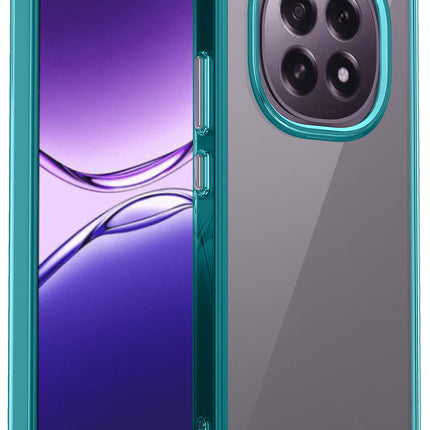 Mobizang Unicorn Acrylic Clear Back Cover For Oppo F29 PRO 5G | Slim Shockproof [Military Grade Protection] Hybrid Bumper Case (Blue Sides)