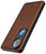 Mobizang Tux Leather Back Cover for Vivo V50 5G | Slim Shockproof Camera Protection Bumper Case (Brown)