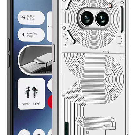 Kapa Double Dip Full 360 Protection Back Case Cover for Nothing Phone 2A (Silver)