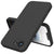 Mobizang Matte Protective Lens Flexible Back Cover for Apple iPhone 16E | Slim Silicone with Soft Lining Shockproof Full Body Bumper Case (Black)