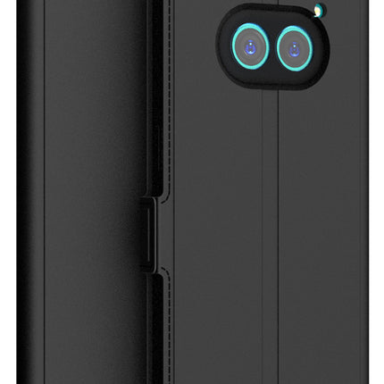 Kapa Noble Slim Magnetic Leather Flip Case Cover for Nothing Phone 2A | Card Holder Stand Flip Wallet Case (Black)