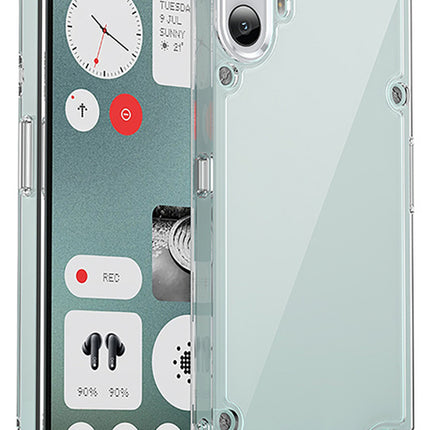 Mobizang Unicorn Acrylic Clear Back Cover For Nothing CMF Phone 1 | Slim Shockproof [Military Grade Protection] Hybrid Bumper Case (Clear Sides)
