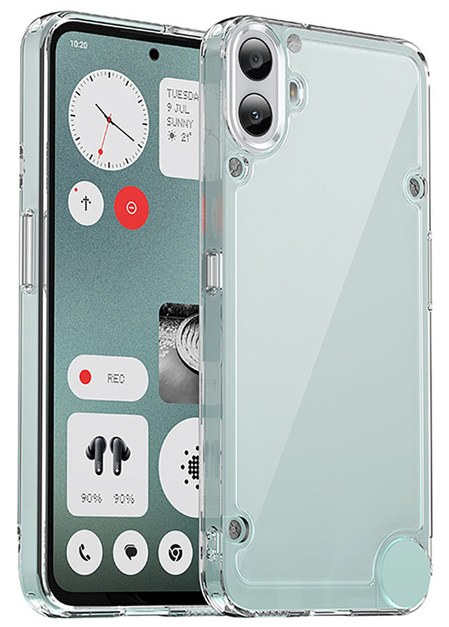 Mobizang Unicorn Acrylic Clear Back Cover For Nothing CMF Phone 1 | Slim Shockproof [Military Grade Protection] Hybrid Bumper Case (Clear Sides)