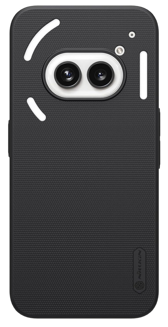 Mobizang Super Frosted Shield Hard Back Case Cover for Nothing Phone 2A | Shockproof Anti-Scratch & Anti-Slip Dual Layer Tough Case (Black)