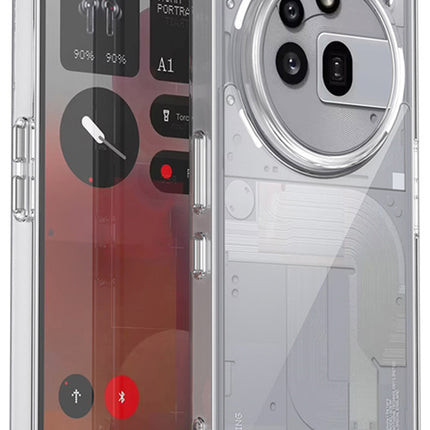 Mobizang Unicorn Acrylic Clear Back Cover For Nothing Phone 3A Pro | Slim Shockproof [Military Grade Protection] Hybrid Bumper Case (Clear Sides)