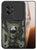 Mobizang Tank Back Cover for OnePlus 13 | Inbuilt Ring + Slider Shockproof Lens Protection Bumper Back Case (Black)