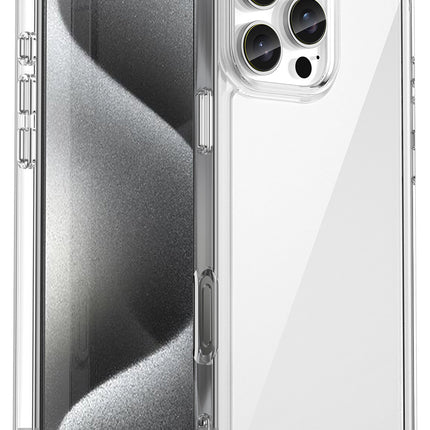 Mobizang Unicorn Acrylic Clear Back Cover For Apple iPhone 16 Pro Max | Slim Shockproof [Military Grade Protection] Hybrid Bumper Case (Clear Sides)