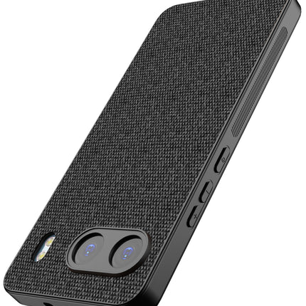 Mobizang Soft Full Fabric Protective Back Case Cover for OnePlus Nord 4 | Shockproof Slim Hard Anti Slip Back Case (Black)