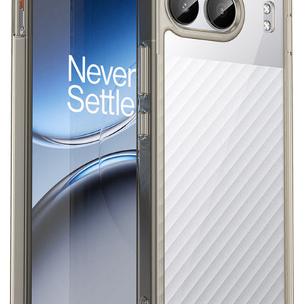 Mobizang Unicorn Acrylic Clear Back Cover For OnePlus Nord 4 | Slim Shockproof [Military Grade Protection] Hybrid Bumper Case (Grey Sides)