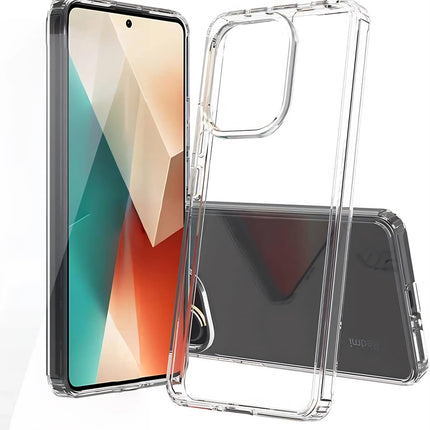Mobizang Shield Clear Acrylic Back Shock Proof Case Cover for Redmi Note 13 PRO (Transparent)