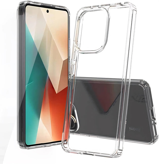 Mobizang Shield Clear Acrylic Back Shock Proof Case Cover for Redmi Note 13 PRO (Transparent)