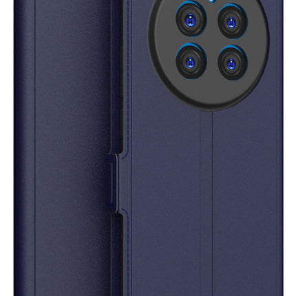 Kapa Noble Slim Magnetic Leather Flip Case Cover for Realme 12 Pro / 12 Pro Plus | Card Holder Stand Flip Wallet Case (Blue)