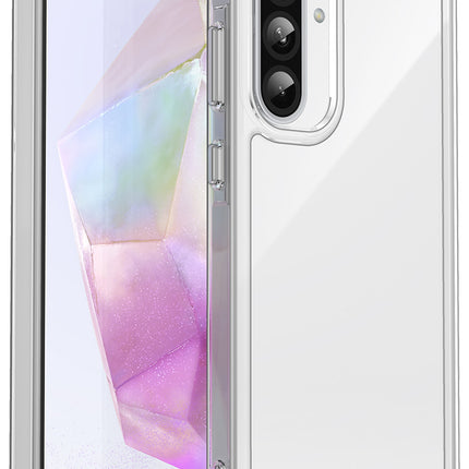 Mobizang Unicorn Acrylic Clear Back Cover For Samsung Galaxy A36 | Slim Shockproof [Military Grade Protection] Hybrid Bumper Case (Clear Sides)