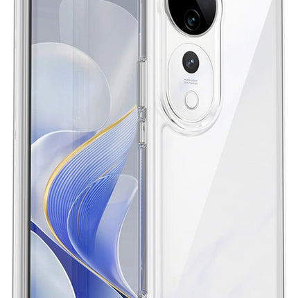 Mobizang Unicorn Acrylic Clear Back Cover For Vivo V40 / Vivo V40 Pro (5G) | Slim Shockproof [Military Grade Protection] Hybrid Bumper Case (Clear Sides)