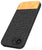 Mobizang Soft Fabric & Leather Hybrid Protective Back Cover for Apple iPhone 16E | Shockproof Slim Hard Anti Slip Back Case (Black,Brown)