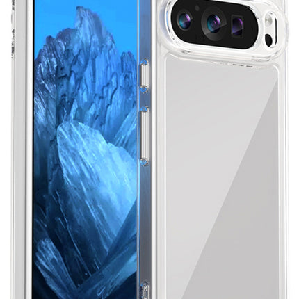 Mobizang Unicorn Acrylic Clear Back Cover For Pixel 9 PRO | Slim Shockproof [Military Grade Protection] Hybrid Bumper Case (Clear Sides)