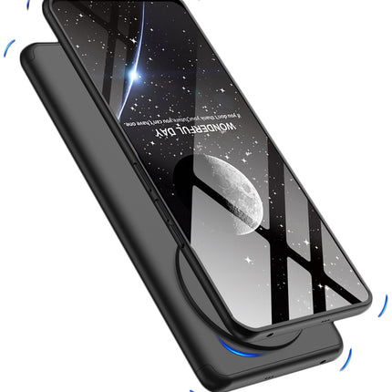Kapa Double Dip Full 360 Protection Back Case Cover for Realme 12 Pro / 12 Pro Plus (Black)