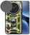 Mobizang Tank Back Cover for Vivo X200 Pro (5G) | Inbuilt Ring + Slider Shockproof Lens Protection Bumper Back Case (Green)