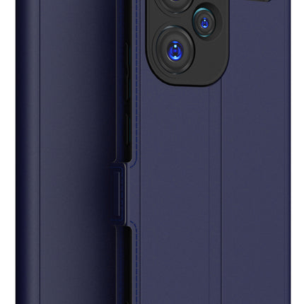 Kapa Noble Slim Magnetic Leather Flip Case Cover for Redmi Note 13 Pro Plus (5G) | Card Holder Stand Flip Wallet Case (Blue)