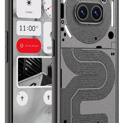 Kapa Leather Back Cover for Nothing Phone 2A | Slim Shockproof Camera Protection Bumper Case (Grey)