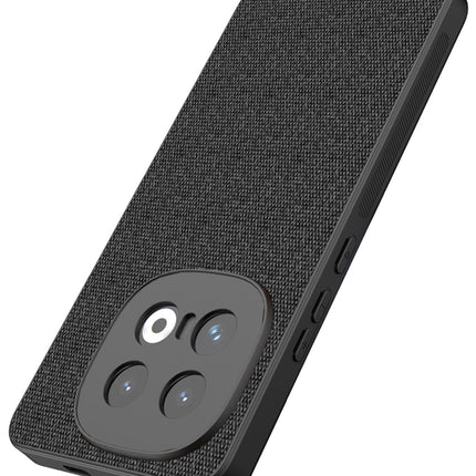Mobizang Soft Full Fabric Protective Back Case Cover for Iqoo 13 (5G) | Shockproof Slim Hard Anti Slip Back Case (Black)