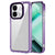 Mobizang Warrior Acrylic Clear Back Cover For IQOO Z9X | Slim Shockproof [Military Grade Protection] Hybrid Bumper Case (Purple Sides)