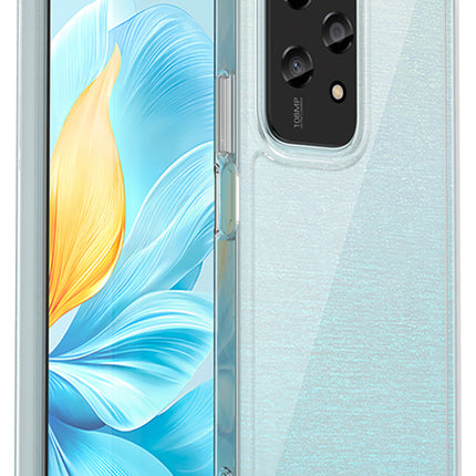 Mobizang Unicorn Acrylic Clear Back Cover For Honor 200 Lite (5G) | Slim Shockproof [Military Grade Protection] Hybrid Bumper Case (Clear Sides)