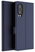 Mobizang Noble Slim Magnetic Leather Flip Case Cover for OnePlus Nord CE 4 Lite | Card Holder Stand Flip Wallet Case (Blue)