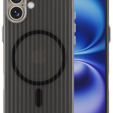 Mobizang Matte Magnetic Wave Grip Back Cover for Vivo X200 Ultra | [MagSafe Compatible] Wireless charging, Slim, Metal Buttons, Frosted Back Case (Blue)