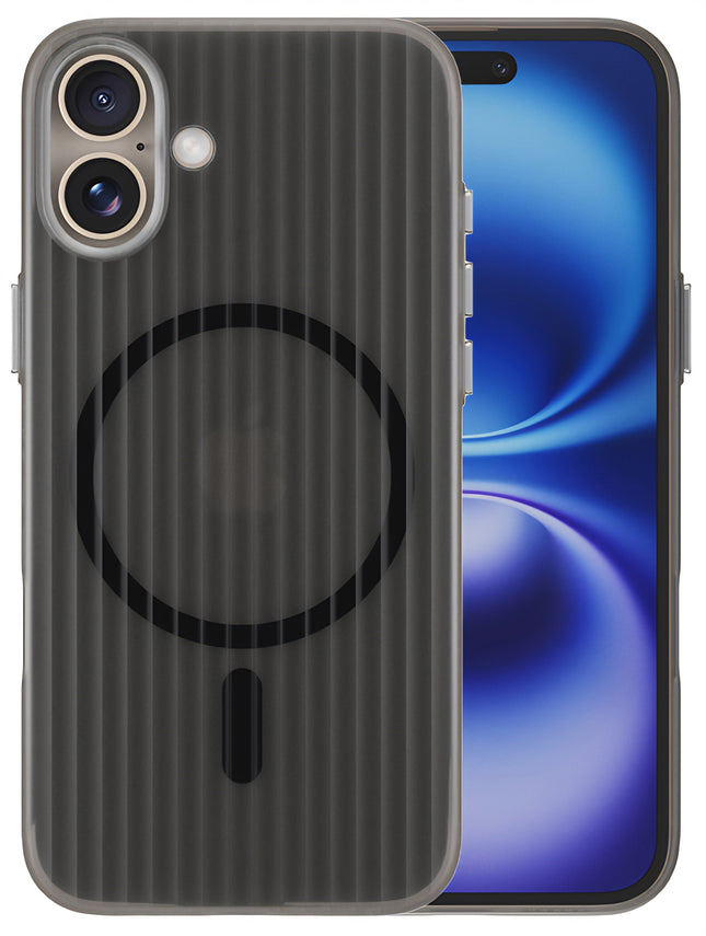 Mobizang Matte Magnetic Wave Grip Back Cover for Vivo X200 Ultra | [MagSafe Compatible] Wireless charging, Slim, Metal Buttons, Frosted Back Case (Blue)