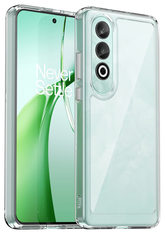 Mobizang Unicorn Acrylic Clear Back Cover For OnePlus Nord CE 4 | Slim Shockproof [Military Grade Protection] Hybrid Bumper Case (Clear Sides)