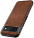 Mobizang Tux Leather Back Cover for Google Pixel 8A | Slim Shockproof Camera Protection Bumper Case (Brown)