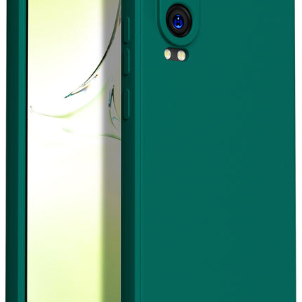Mobizang Matte Protective Lens Flexible Back Cover for OnePlus Nord CE 4 Lite | Slim Silicone with Soft Lining Shockproof Full Body Bumper Case (Green)