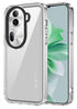 Mobizang Warrior Acrylic Clear Back Cover For Oppo Reno 11 pro | Slim Shockproof [Military Grade Protection] Hybrid Bumper Case (Clear Sides)