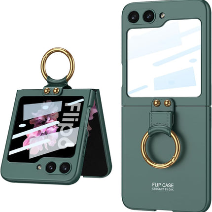 Mobizang Ultra Thin PC Ring Back Case for Samsung Galaxy Flip6 / Z Flip 6 | Shockproof Slim Hard Protective Cover (Green)