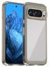 Mobizang Unicorn Acrylic Clear Back Cover For Pixel 9 PRO | Slim Shockproof [Military Grade Protection] Hybrid Bumper Case (Grey Sides)