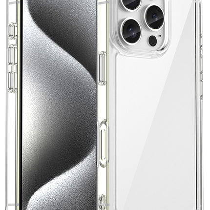 Mobizang Unicorn Acrylic Clear Back Cover For Apple iPhone 16 Pro | Slim Shockproof [Military Grade Protection] Hybrid Bumper Case (Clear Sides)