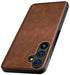 Kapa Tux Leather Back Cover for Samsung Galaxy A35 (5G) | Slim Shockproof Camera Protection Bumper Case (Brown)