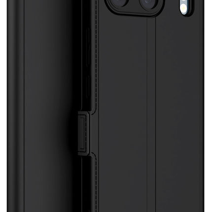Mobizang Noble Slim Magnetic Leather Flip Case Cover for OnePlus Nord 4 | Card Holder Stand Flip Wallet Case (Black)
