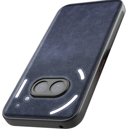 Kapa Tux Leather Back Cover for Nothing Phone 2A | Slim Shockproof Camera Protection Bumper Case (Blue)