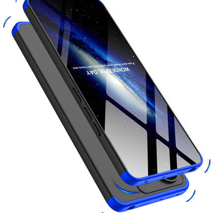 Mobizang Double Dip Full 360 Protection Back Case Cover for Redmi Note 13 Pro (5G) (Blue,Black)