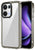 Mobizang Warrior Acrylic Clear Back Cover For Oppo Reno 13 Pro 5G | Slim Shockproof [Military Grade Protection] Hybrid Bumper Case (Grey Sides)